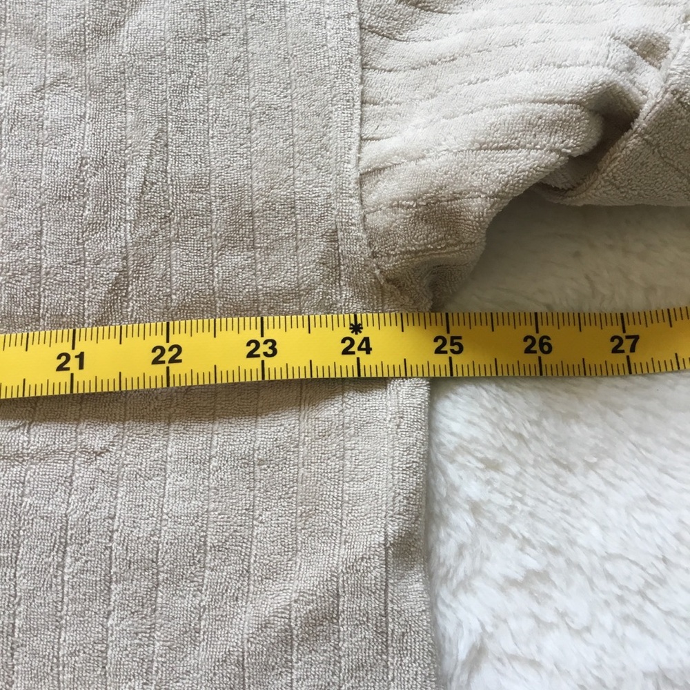 UpWest Beige Collared Half Button-Down Short-Sleeve Top - Picture 13 of 15
